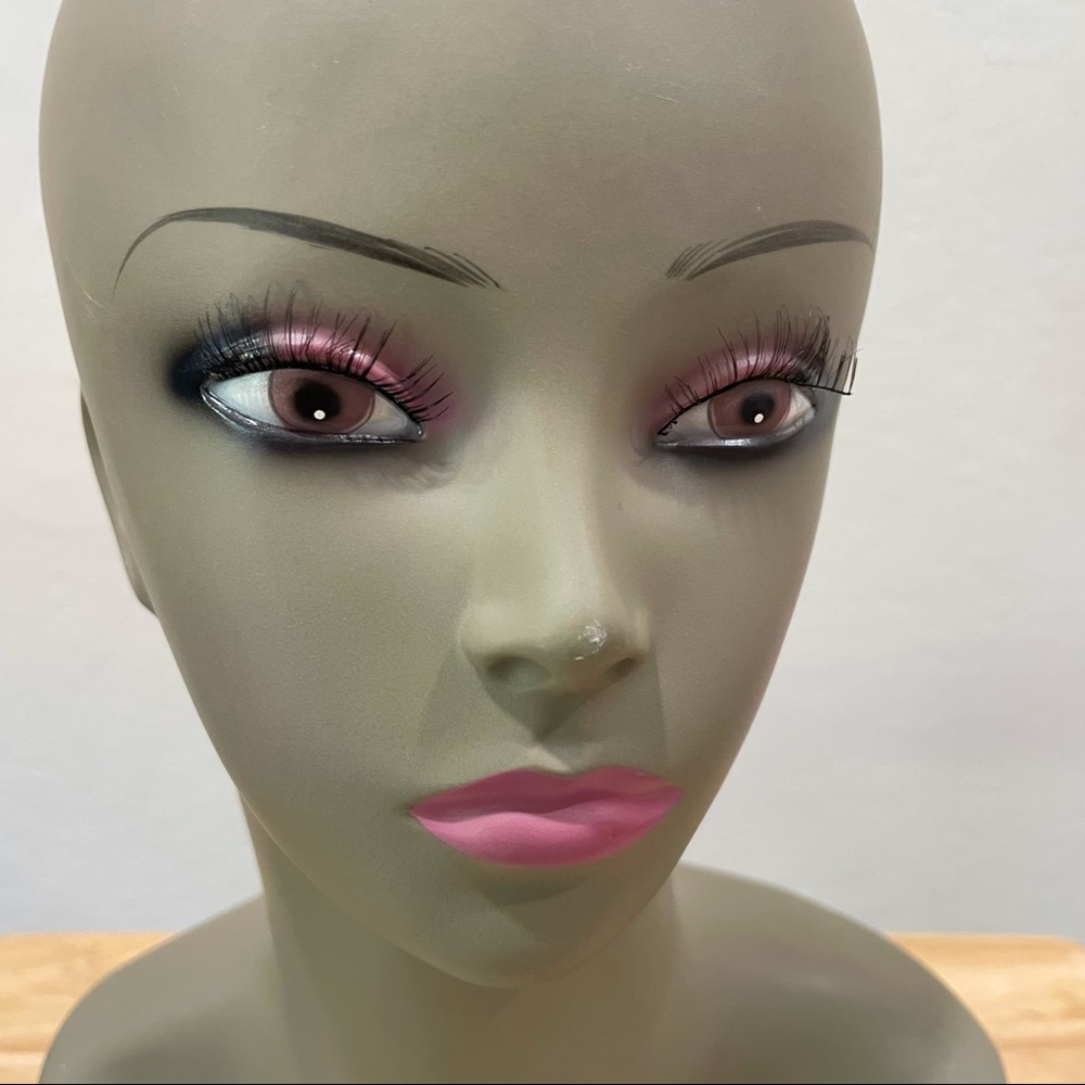 [1] Mannequin Head Plastic Display for Wigs Hats Sunglasses Jewelry - Picture 5 of 6